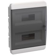 Корпус пластиковый ЩРВ-П-24 IP41 черн. прозр. дверь TEKFOR IEK TF5-KP12-V-24-41-K01-K03