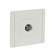 Розетка TV проходная FORTE&PIANO FP229 бел. IEK FP-A10-P-K01